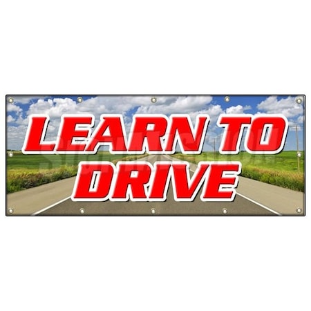 Signmission LEARN TO DRIVE BANNER SIGN scuba diving gear instructors trips low cost B-120 Learn To Dive